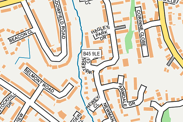 B45 9LE map - OS OpenMap – Local (Ordnance Survey) B45 9LE map - OS OpenMap – Local (Ordnance Survey)
