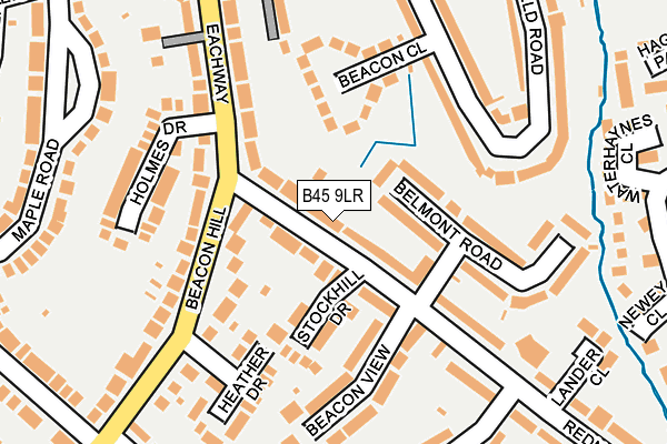 B45 9LR map - OS OpenMap – Local (Ordnance Survey) B45 9LR map - OS OpenMap – Local (Ordnance Survey)