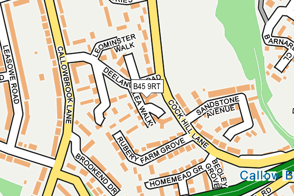 B45 9RT map - OS OpenMap – Local (Ordnance Survey) B45 9RT map - OS OpenMap – Local (Ordnance Survey)