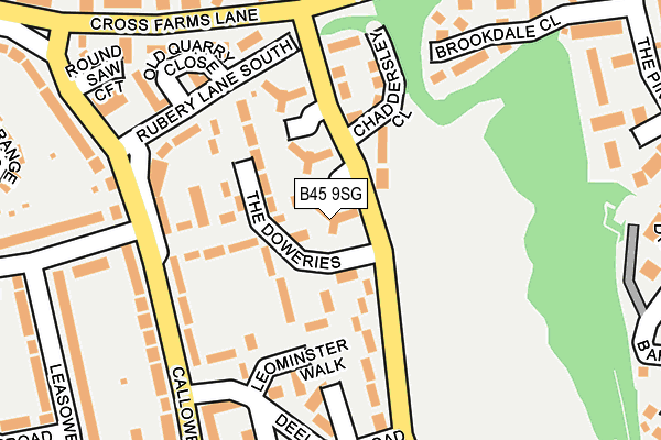 B45 9SG map - OS OpenMap – Local (Ordnance Survey) B45 9SG map - OS OpenMap – Local (Ordnance Survey)