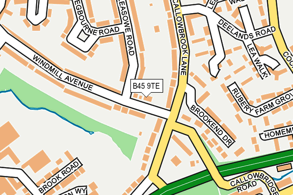 B45 9TE map - OS OpenMap – Local (Ordnance Survey) B45 9TE map - OS OpenMap – Local (Ordnance Survey)