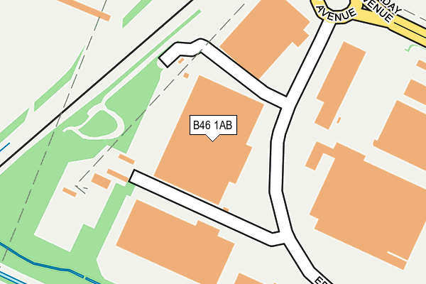B46 1AB map - OS OpenMap – Local (Ordnance Survey) B46 1AB map - OS OpenMap – Local (Ordnance Survey)