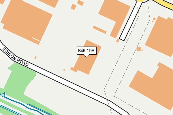 B46 1DA map - OS OpenMap – Local (Ordnance Survey) B46 1DA map - OS OpenMap – Local (Ordnance Survey)