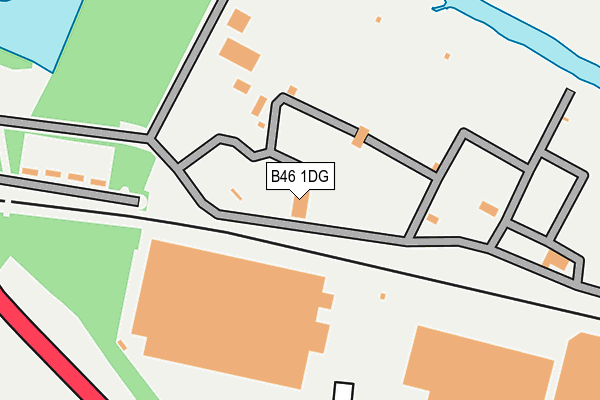 B46 1DG map - OS OpenMap – Local (Ordnance Survey) B46 1DG map - OS OpenMap – Local (Ordnance Survey)