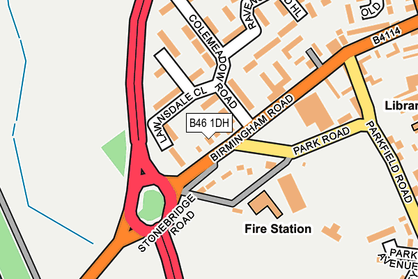 B46 1DH map - OS OpenMap – Local (Ordnance Survey) B46 1DH map - OS OpenMap – Local (Ordnance Survey)