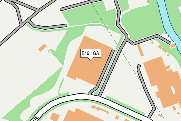 B46 1GA map - OS OpenMap – Local (Ordnance Survey) B46 1GA map - OS OpenMap – Local (Ordnance Survey)