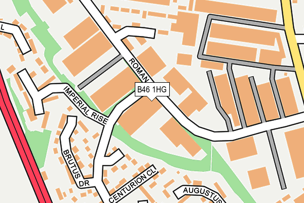 B46 1HG map - OS OpenMap – Local (Ordnance Survey) B46 1HG map - OS OpenMap – Local (Ordnance Survey)