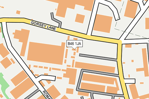 B46 1JA map - OS OpenMap – Local (Ordnance Survey) B46 1JA map - OS OpenMap – Local (Ordnance Survey)