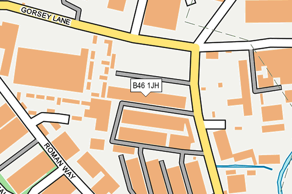 B46 1JH map - OS OpenMap – Local (Ordnance Survey) B46 1JH map - OS OpenMap – Local (Ordnance Survey)