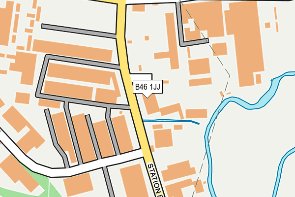 B46 1JJ map - OS OpenMap – Local (Ordnance Survey)