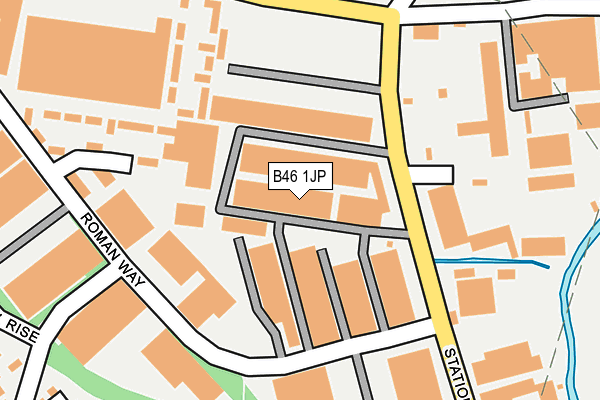 B46 1JP map - OS OpenMap – Local (Ordnance Survey) B46 1JP map - OS OpenMap – Local (Ordnance Survey)