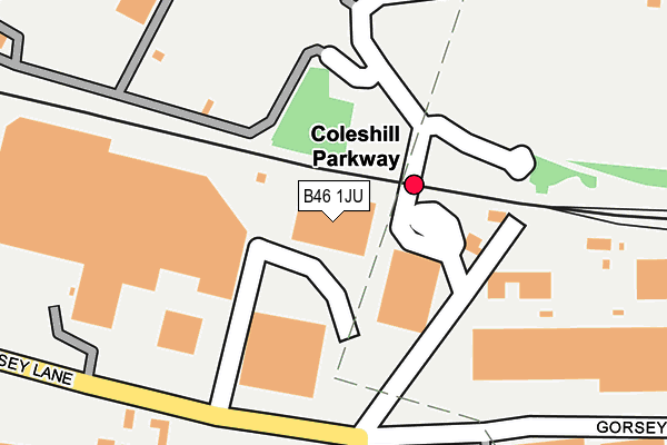 B46 1JU map - OS OpenMap – Local (Ordnance Survey) B46 1JU map - OS OpenMap – Local (Ordnance Survey)