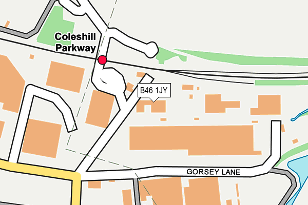 B46 1JY map - OS OpenMap – Local (Ordnance Survey) B46 1JY map - OS OpenMap – Local (Ordnance Survey)