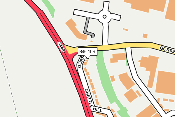 B46 1LR map - OS OpenMap – Local (Ordnance Survey) B46 1LR map - OS OpenMap – Local (Ordnance Survey)