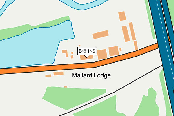 B46 1NS map - OS OpenMap – Local (Ordnance Survey) B46 1NS map - OS OpenMap – Local (Ordnance Survey)
