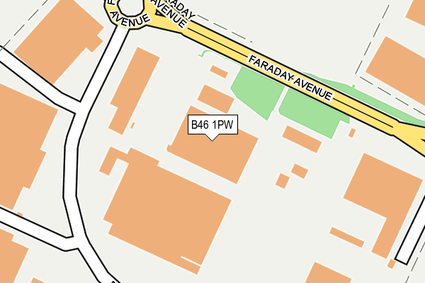 B46 1PW map - OS OpenMap – Local (Ordnance Survey)