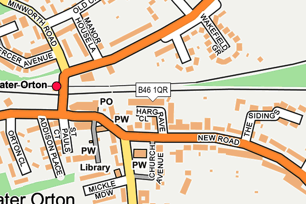 B46 1QR map - OS OpenMap – Local (Ordnance Survey) B46 1QR map - OS OpenMap – Local (Ordnance Survey)