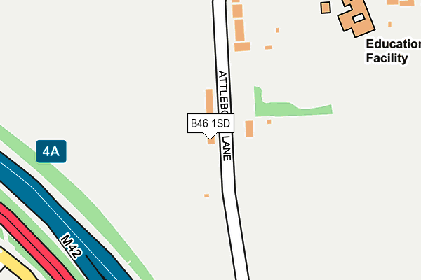 B46 1SD map - OS OpenMap – Local (Ordnance Survey) B46 1SD map - OS OpenMap – Local (Ordnance Survey)