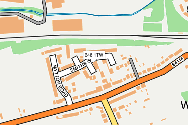 B46 1TW map - OS OpenMap – Local (Ordnance Survey) B46 1TW map - OS OpenMap – Local (Ordnance Survey)