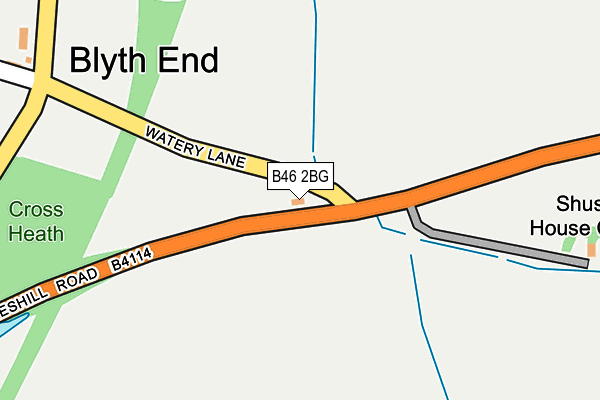 B46 2BG map - OS OpenMap – Local (Ordnance Survey)