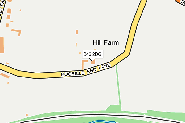 B46 2DG map - OS OpenMap – Local (Ordnance Survey) B46 2DG map - OS OpenMap – Local (Ordnance Survey)