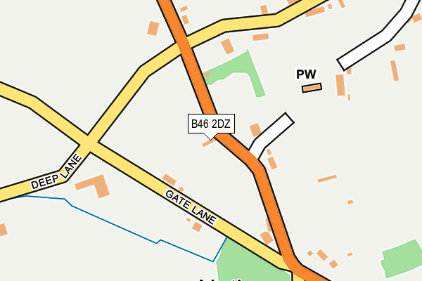 B46 2DZ map - OS OpenMap – Local (Ordnance Survey) B46 2DZ map - OS OpenMap – Local (Ordnance Survey)