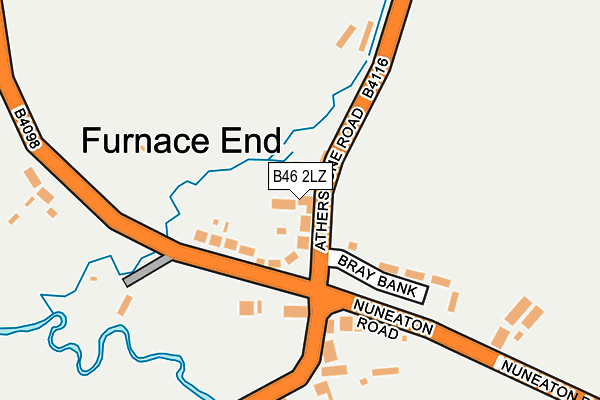 B46 2LZ map - OS OpenMap – Local (Ordnance Survey) B46 2LZ map - OS OpenMap – Local (Ordnance Survey)