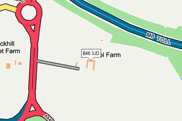 B46 3JD map - OS OpenMap – Local (Ordnance Survey) B46 3JD map - OS OpenMap – Local (Ordnance Survey)