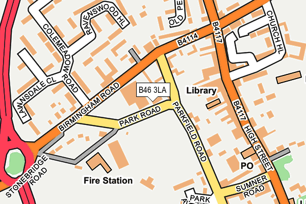 B46 3LA map - OS OpenMap – Local (Ordnance Survey) B46 3LA map - OS OpenMap – Local (Ordnance Survey)
