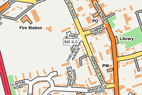 B46 3LG map - OS OpenMap – Local (Ordnance Survey) B46 3LG map - OS OpenMap – Local (Ordnance Survey)