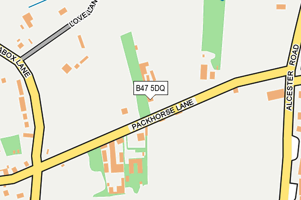 B47 5DQ map - OS OpenMap – Local (Ordnance Survey) B47 5DQ map - OS OpenMap – Local (Ordnance Survey)