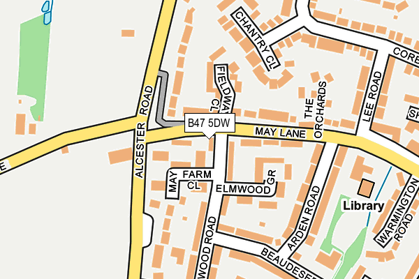 B47 5DW map - OS OpenMap – Local (Ordnance Survey) B47 5DW map - OS OpenMap – Local (Ordnance Survey)