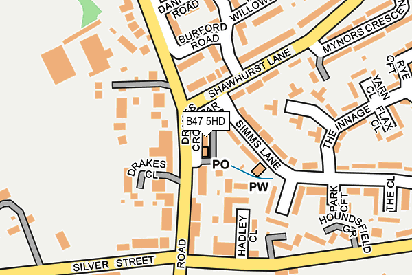 B47 5HD map - OS OpenMap – Local (Ordnance Survey) B47 5HD map - OS OpenMap – Local (Ordnance Survey)