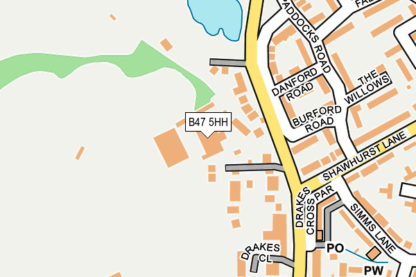 B47 5HH map - OS OpenMap – Local (Ordnance Survey) B47 5HH map - OS OpenMap – Local (Ordnance Survey)