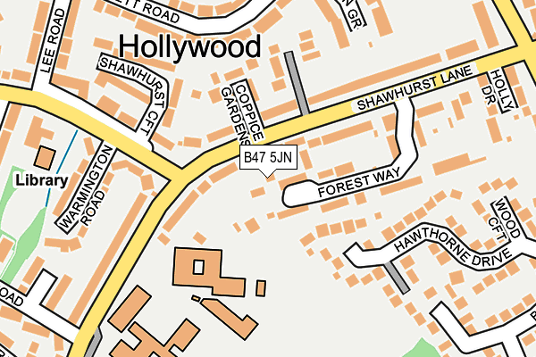 B47 5JN map - OS OpenMap – Local (Ordnance Survey) B47 5JN map - OS OpenMap – Local (Ordnance Survey)