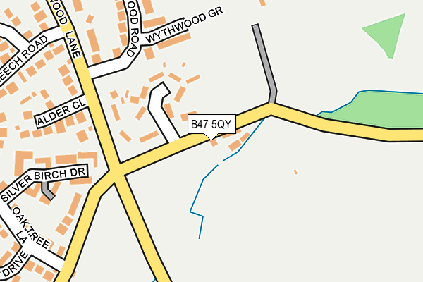 B47 5QY map - OS OpenMap – Local (Ordnance Survey) B47 5QY map - OS OpenMap – Local (Ordnance Survey)