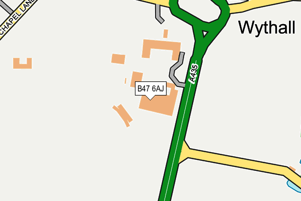 B47 6AJ map - OS OpenMap – Local (Ordnance Survey) B47 6AJ map - OS OpenMap – Local (Ordnance Survey)