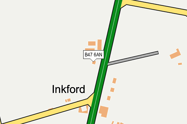 B47 6AN map - OS OpenMap – Local (Ordnance Survey) B47 6AN map - OS OpenMap – Local (Ordnance Survey)