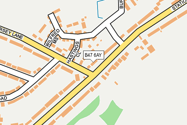 B47 6AY map - OS OpenMap – Local (Ordnance Survey) B47 6AY map - OS OpenMap – Local (Ordnance Survey)