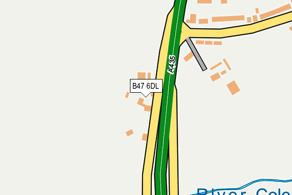 B47 6DL map - OS OpenMap – Local (Ordnance Survey) B47 6DL map - OS OpenMap – Local (Ordnance Survey)