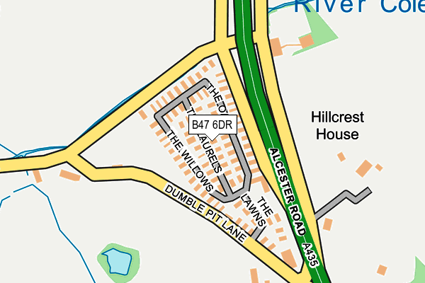 B47 6DR map - OS OpenMap – Local (Ordnance Survey) B47 6DR map - OS OpenMap – Local (Ordnance Survey)