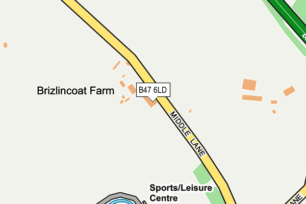 B47 6LD map - OS OpenMap – Local (Ordnance Survey) B47 6LD map - OS OpenMap – Local (Ordnance Survey)