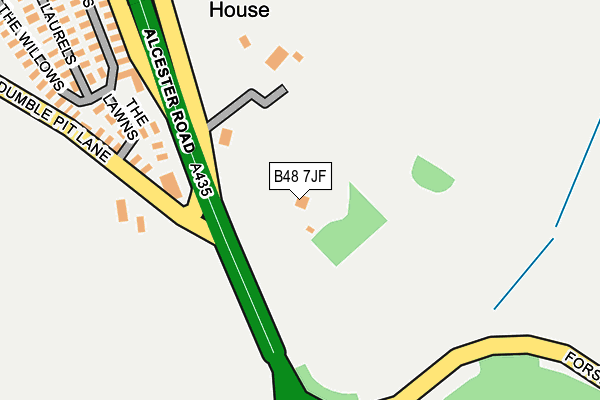 B48 7JF map - OS OpenMap – Local (Ordnance Survey) B48 7JF map - OS OpenMap – Local (Ordnance Survey)