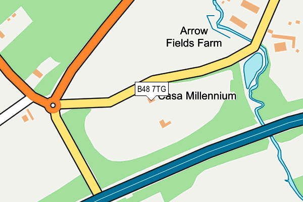 B48 7TG map - OS OpenMap – Local (Ordnance Survey)