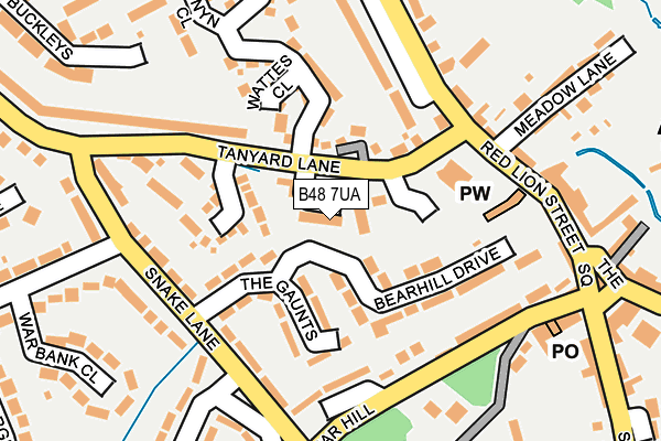 B48 7UA map - OS OpenMap – Local (Ordnance Survey) B48 7UA map - OS OpenMap – Local (Ordnance Survey)