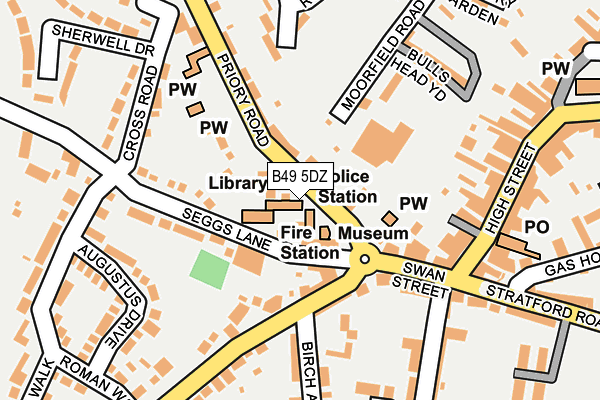 B49 5DZ map - OS OpenMap – Local (Ordnance Survey) B49 5DZ map - OS OpenMap – Local (Ordnance Survey)