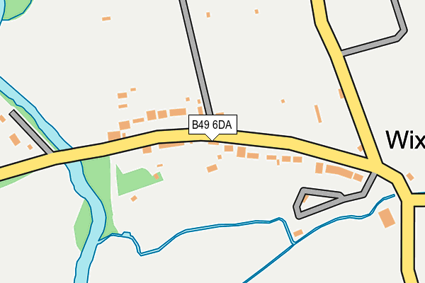 B49 6DA map - OS OpenMap – Local (Ordnance Survey)