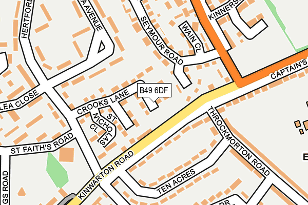 B49 6DF map - OS OpenMap – Local (Ordnance Survey) B49 6DF map - OS OpenMap – Local (Ordnance Survey)