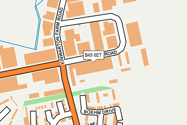 B49 6ET map - OS OpenMap – Local (Ordnance Survey) B49 6ET map - OS OpenMap – Local (Ordnance Survey)