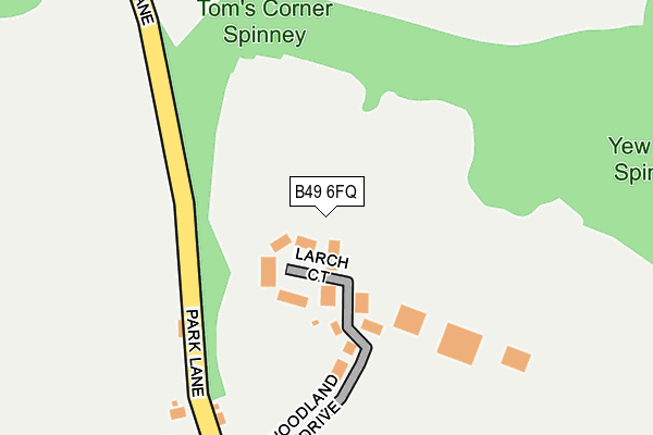 B49 6FQ map - OS OpenMap – Local (Ordnance Survey) B49 6FQ map - OS OpenMap – Local (Ordnance Survey)